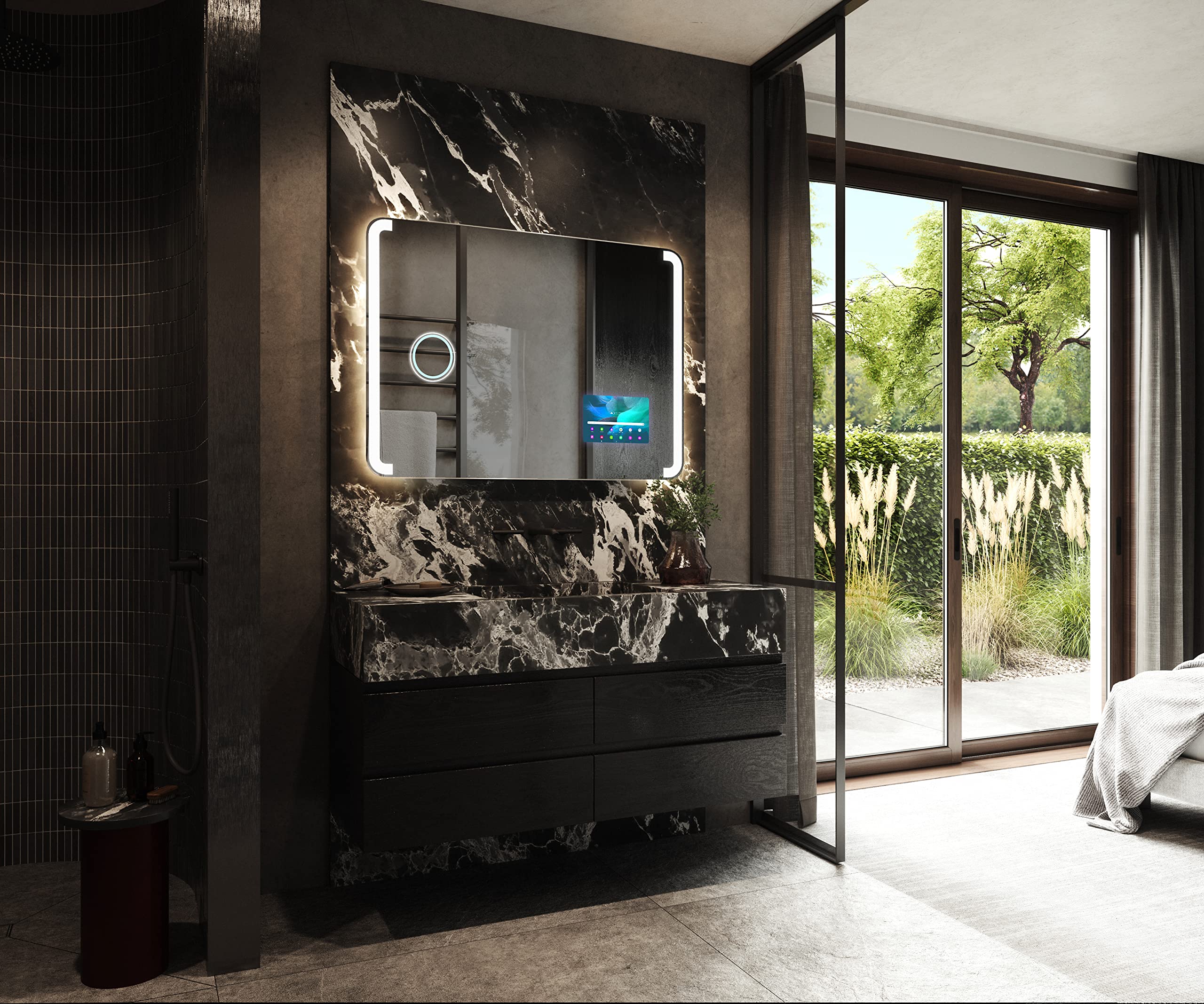 artforma-led-badspiegel-100x60-cm-rahmenlos-slimline image 2