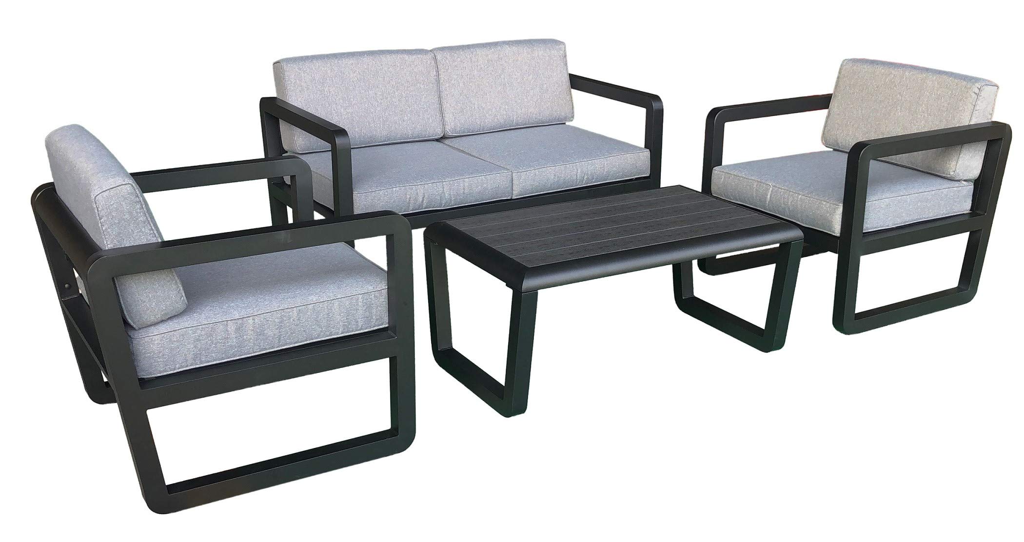 jet-line-delfi-gartenlounge-aluminium-schwarz-lounge-set-mit-tisch-und-kissen image 1